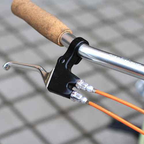 PROBLEM SOLVERS* double barrel brake lever (silver) - BLUE