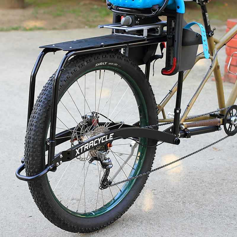 新型のロングテールバイク、XtracycleのLeap試乗車がやってき