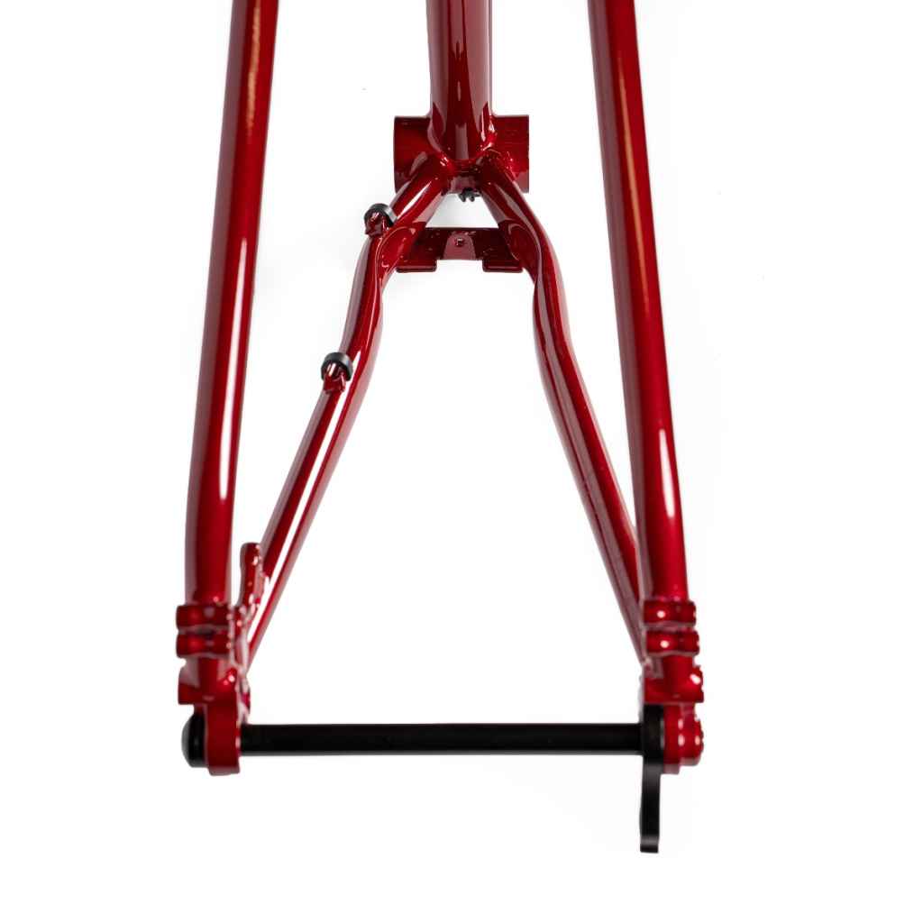 VELO ORANGE* polyvalent low kicker frame set (red velvet) - BLUE