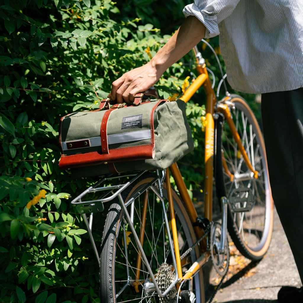 RIVENDELL* sackville bagboy saddle bag (charcoal) - BLUE LUG