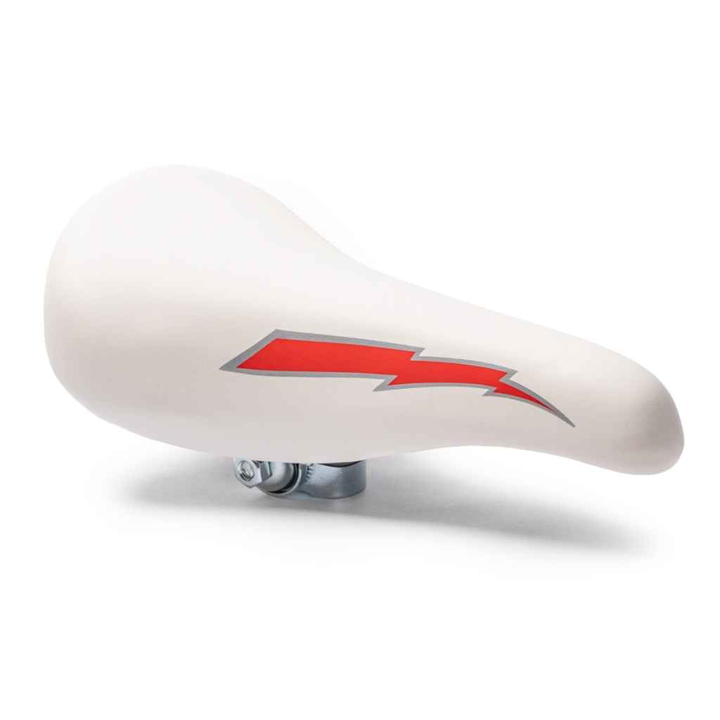 KUWAHARA* lightning saddle (white/red) - BLUE LUG ONLINE STORE