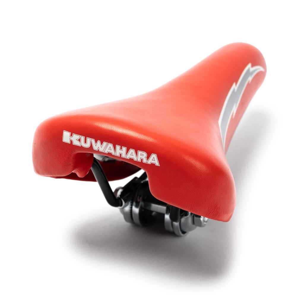 KUWAHARA* lightning saddle (red/silver) - BLUE LUG ONLINE STORE