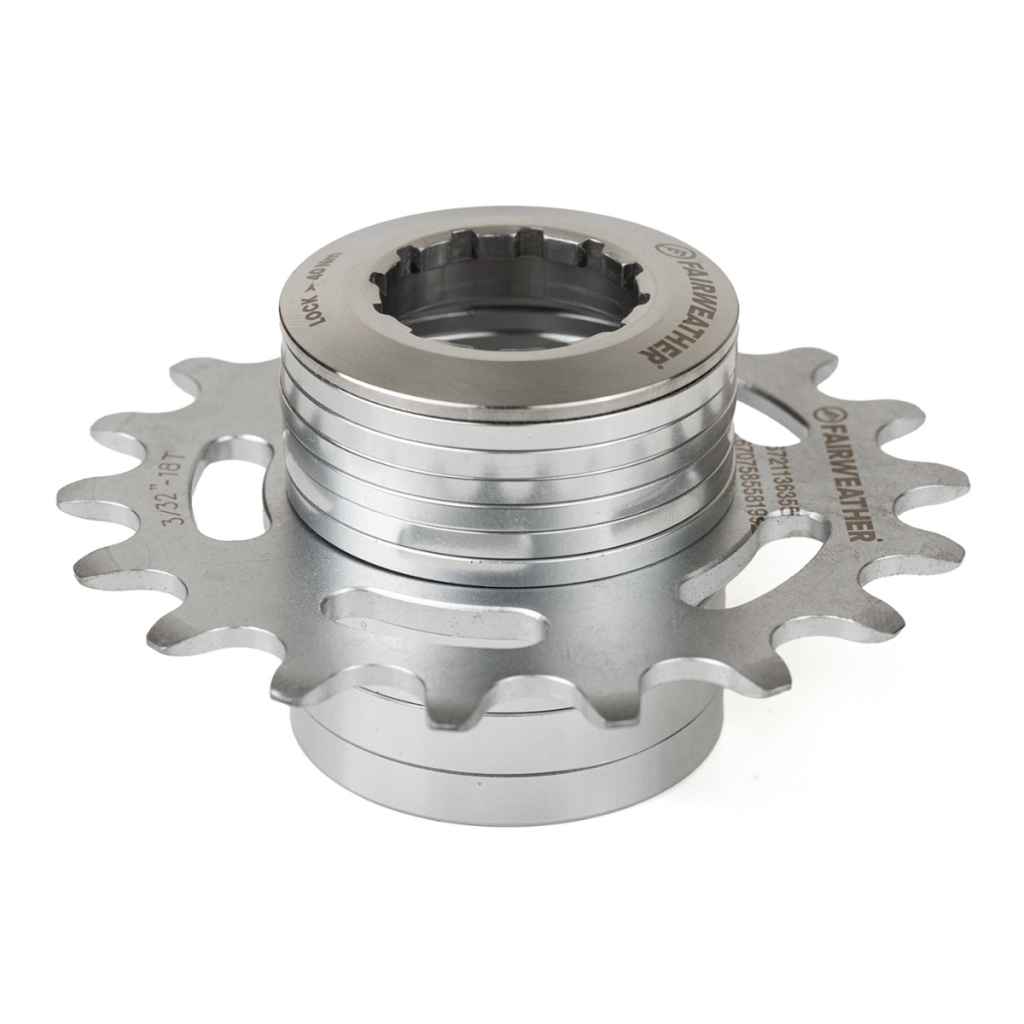merryweatherさま用商品　2239 FAIRWEATHER* single speed spacer kit (silver/18t) - BLUE LUG