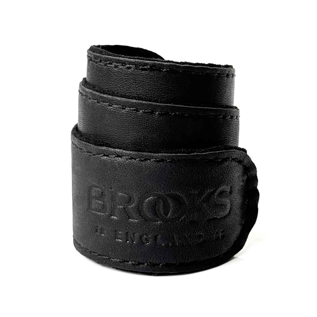 BROOKS* leather trouser strap (black) - BLUE LUG ONLINE STORE