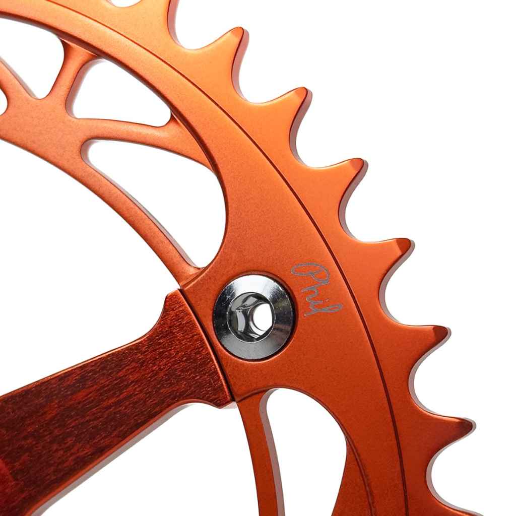 パーツ Phil Wood SEALED CRANKBEARING 130mm PHILWOOD* track crank group set (LTD orange) - BLUE LUG ONLINE STORE