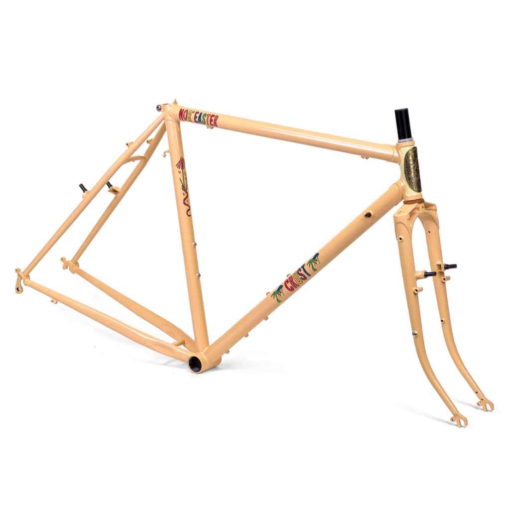 CRUST BIKES* nor'easter canti frame (pale orange) - BLUE LUG CRUST BIKES* nor'easter canti frame (pale orange) - BLUE LUG