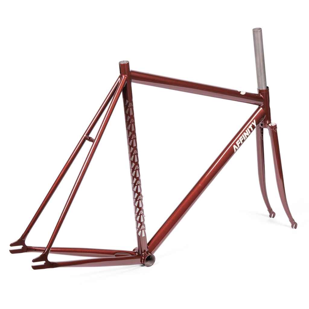 AFFINITY CYCLES* lo pro track frame (brick red) - BLUE LUG ONLINE
