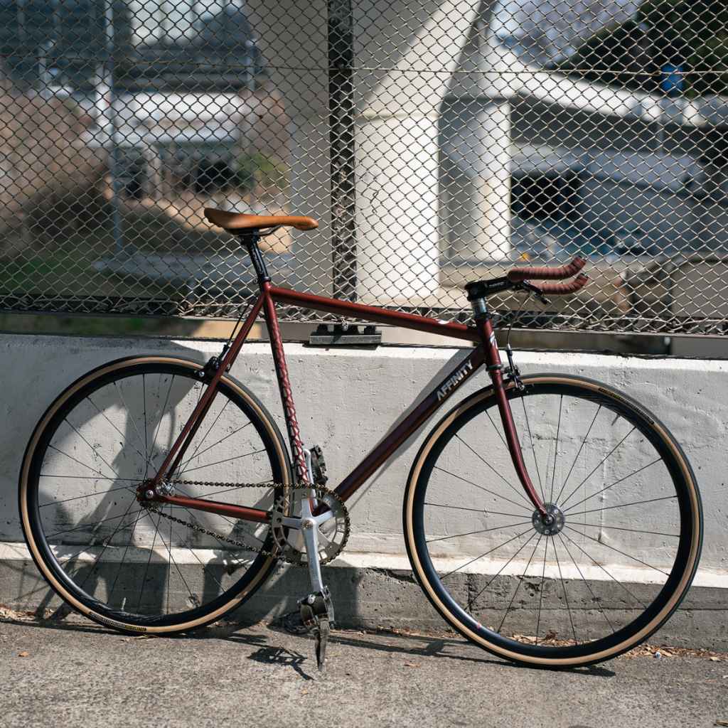 AFFINITY CYCLES* lo pro track frame (brick red) - BLUE LUG ONLINE