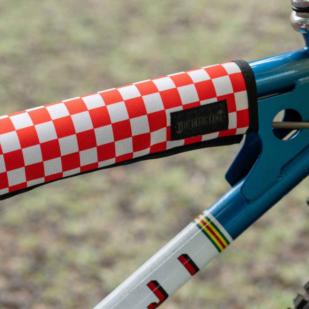 BLUE LUG* frame pad (cordura/checker red) - BLUE LUG ONLINE STORE