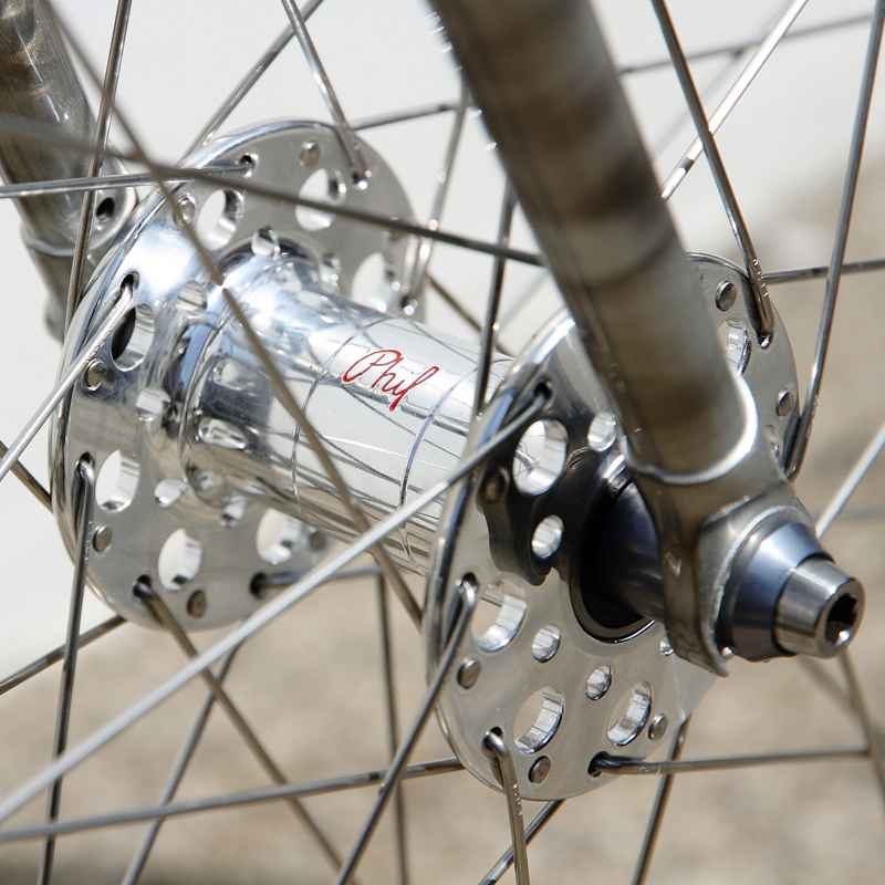 Roval Aero Flange hub ハブセット PHILWOOD* narrow flange hub front (red/28h) - BLUE LUG