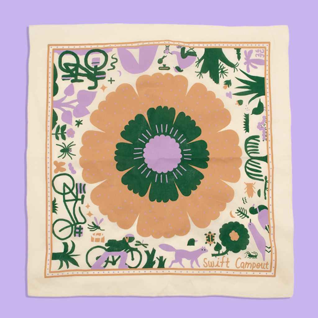 SWIFT INDUSTRIES* campout 2026 bandana (beige) - BLUE LUG ONLINE STORE