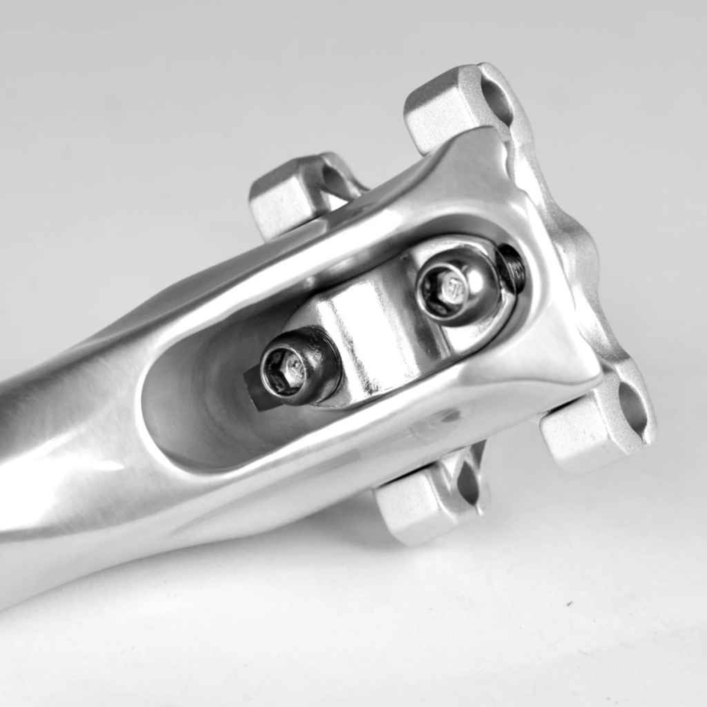 VELO ORANGE* cru long setback seatpost (silver) - BLUE LUG