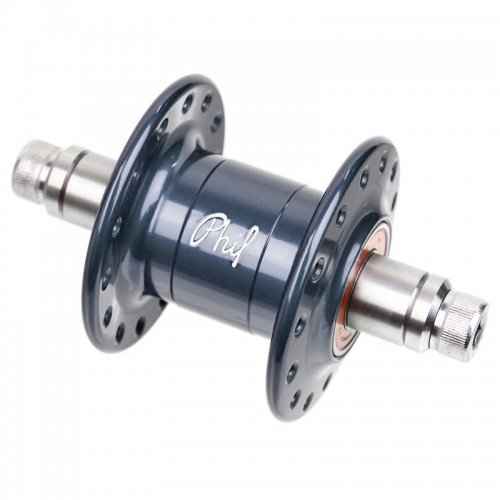 パーツ PHILWOOD narrow flange hub front 28h PHILWOOD* narrow flange hub front (red/28h) - BLUE LUG