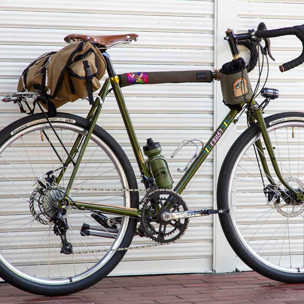 BLUE LUG* frame pad (wax olive/brown) - BLUE LUG ONLINE STORE