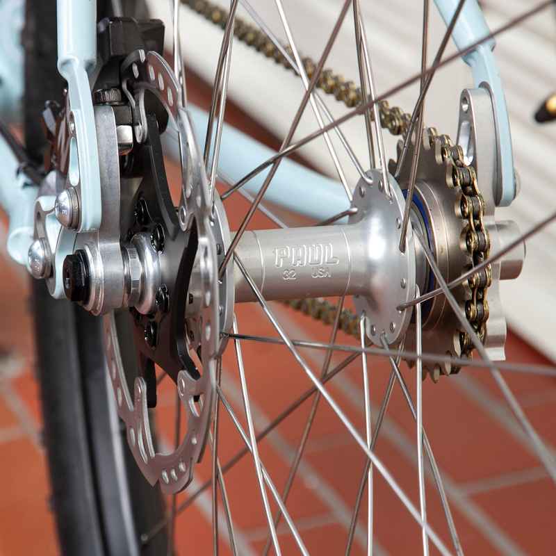 PAUL* disk word hub thru-axle (black) - BLUE LUG ONLINE STORE