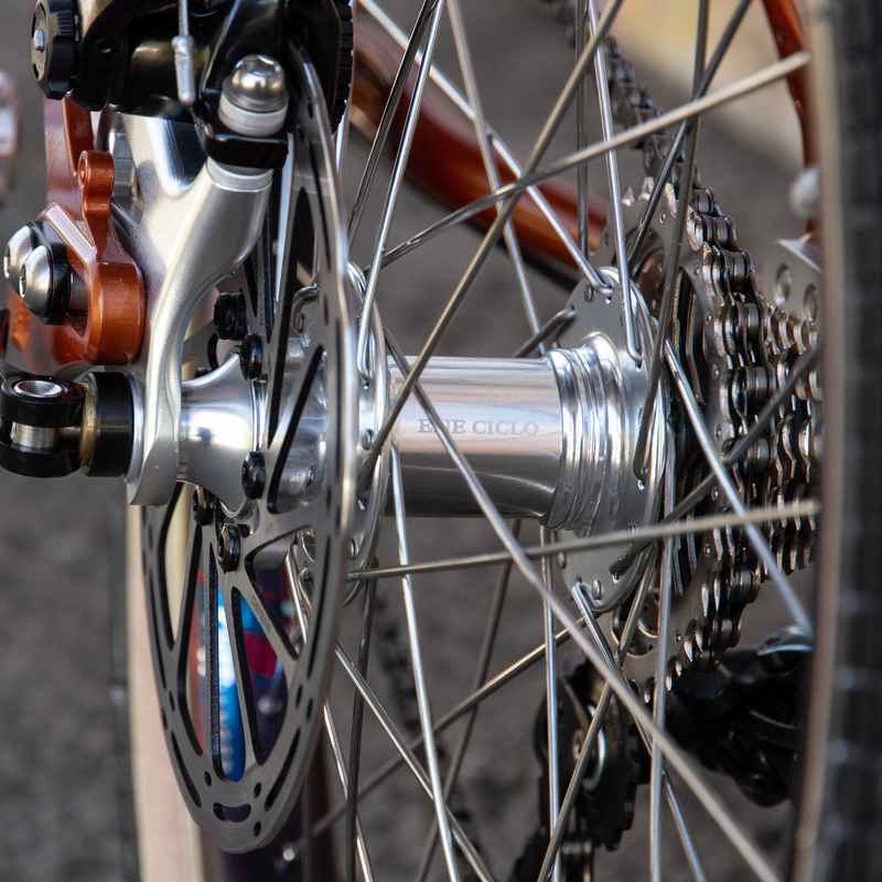 ENE CICLO* touring disc hub rear (silver) - BLUE LUG ONLINE