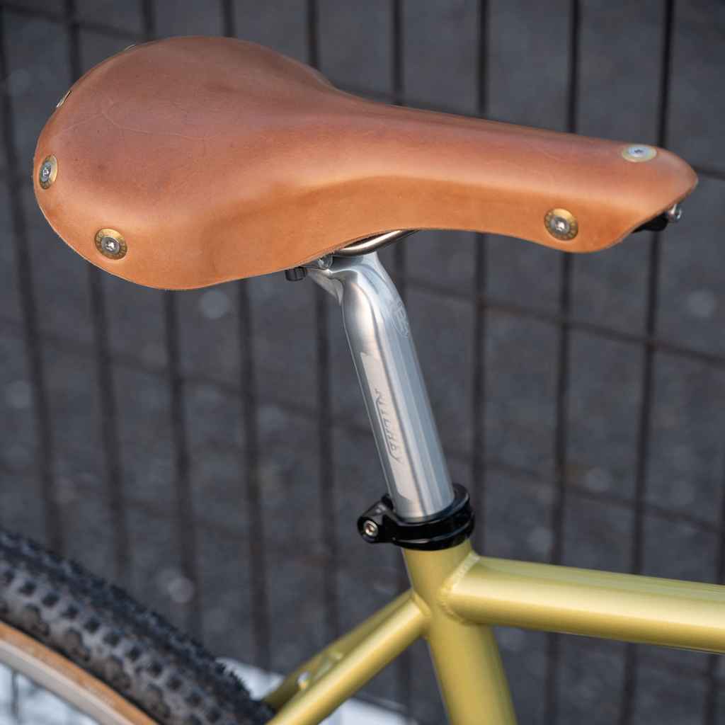 パーツ Gilles Berthoud Aspin Gilles Berthoud / Aspin / Leather Saddle / Stainless