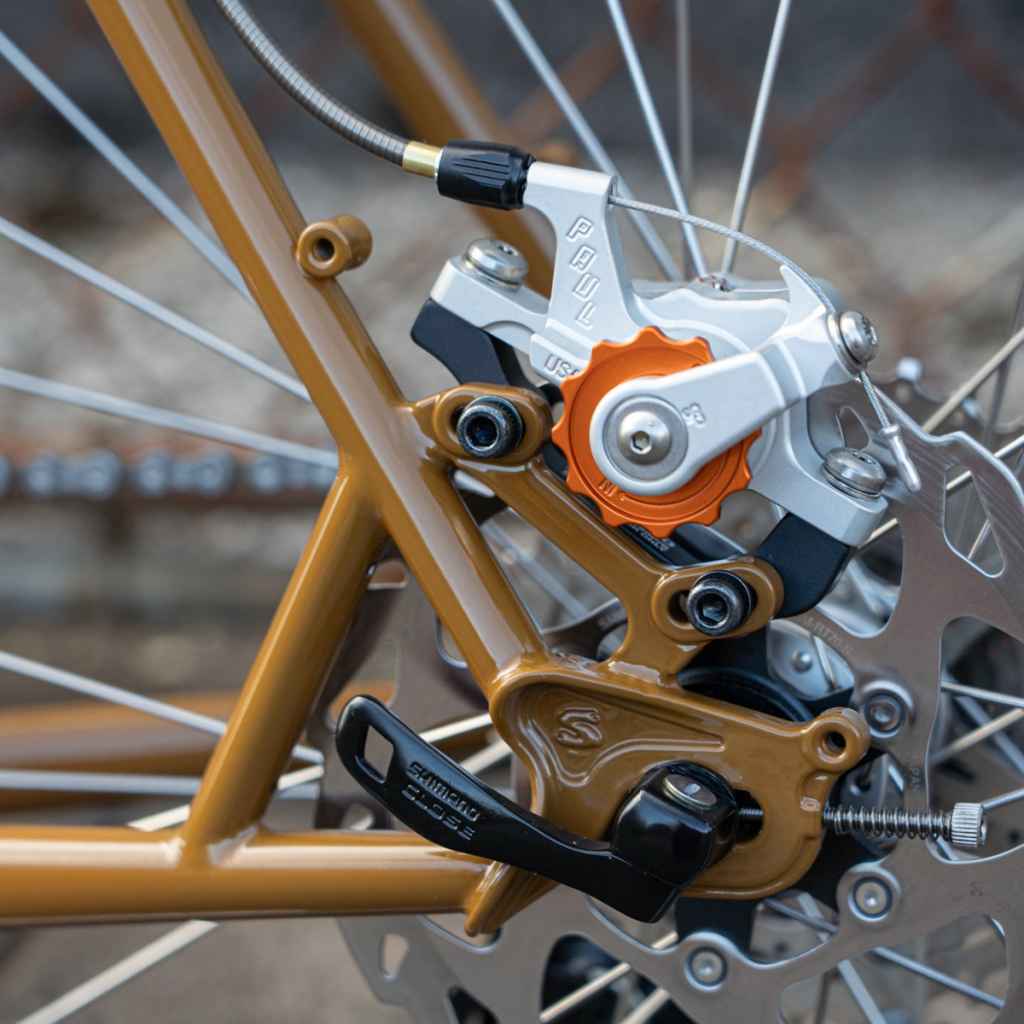 SHIMANO* IS mount disc brake adopter (rear) - BLUE LUG