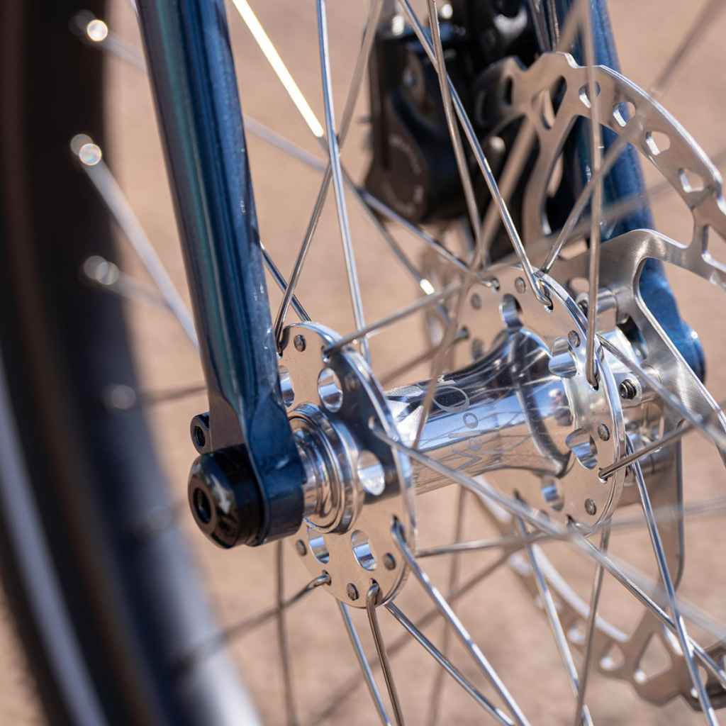 VELO ORANGE* disc hub front (silver) - BLUE LUG ONLINE STORE