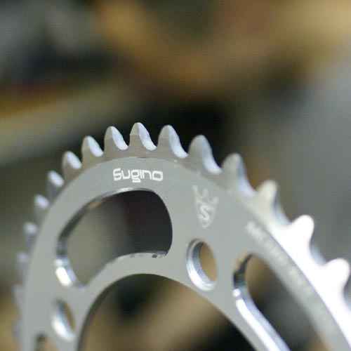 SUGINO* mc130 chainring (silver) - BLUE LUG ONLINE STORE