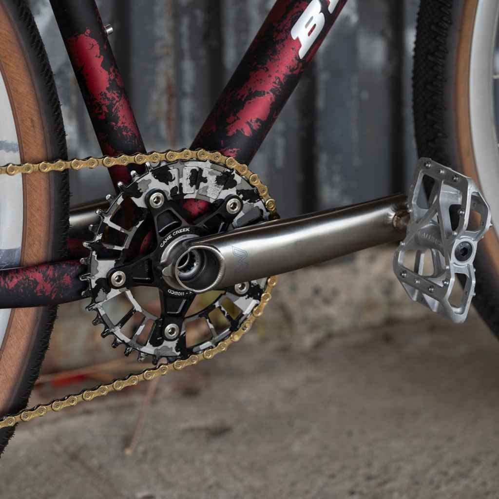 CANE CREEK eeWings MTB クランク ブルーラグ サーリー CANE CREEK* eeWings MTB crank (titanium) - BLUE LUG GLOBAL