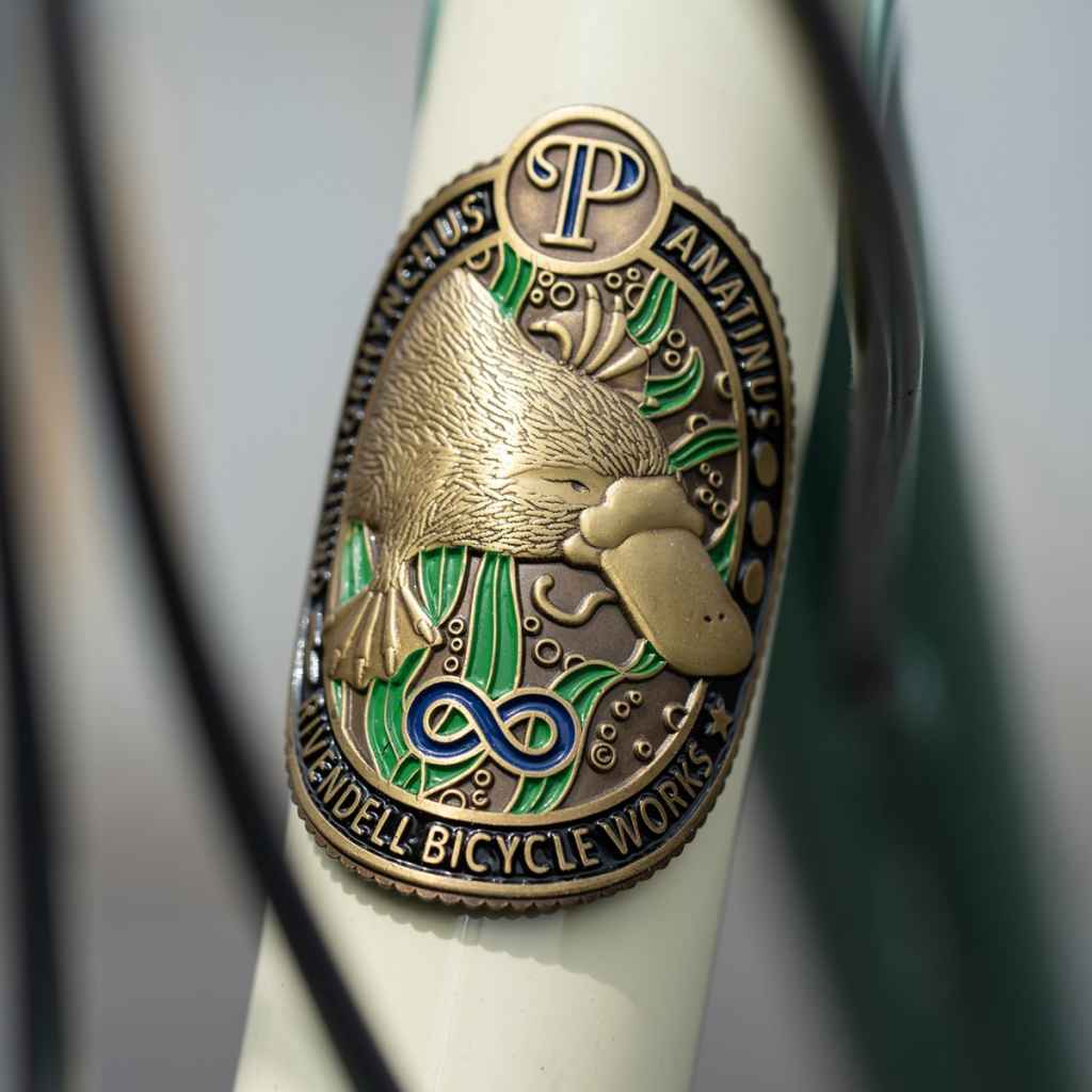 RIVENDELL* platypus complete bike (lime olive) - BLUE LUG