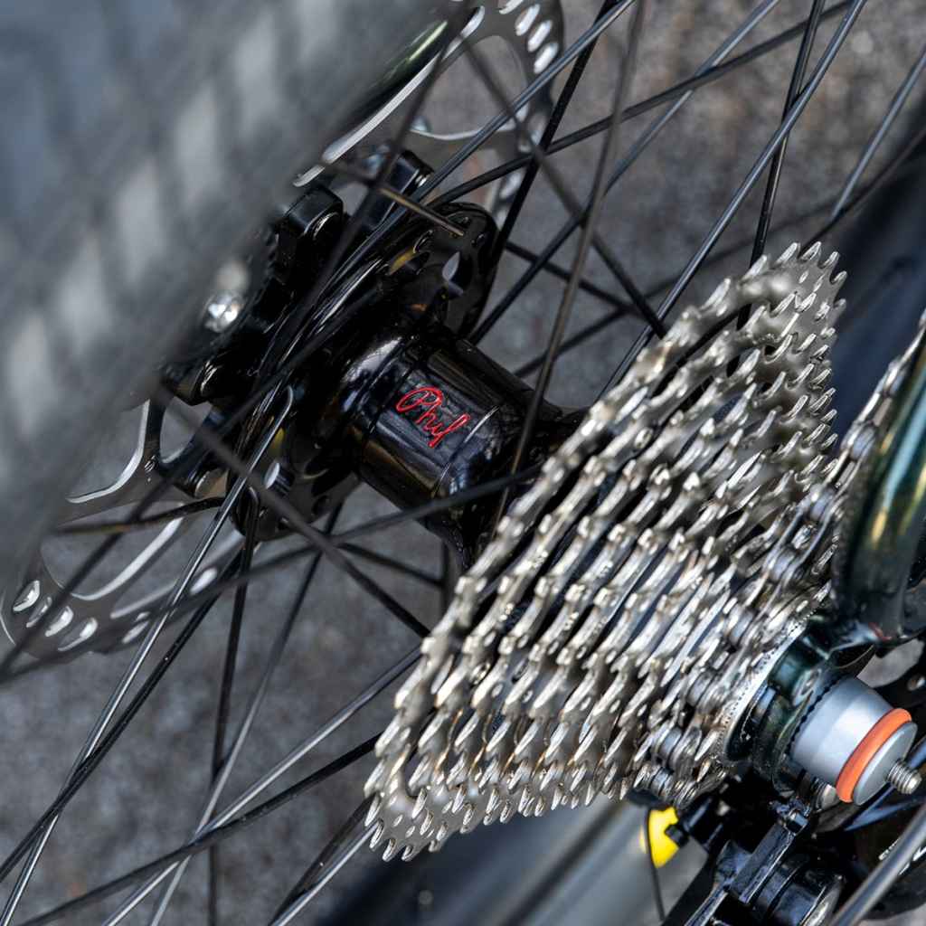 PHILWOOD* center lock disc hub front (quick/black) - BLUE LUG