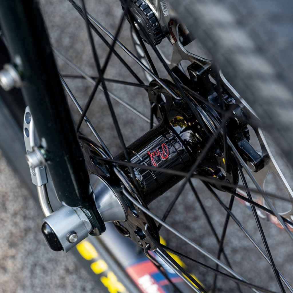 PHILWOOD* center lock disc hub rear (quick/black) - BLUE LUG