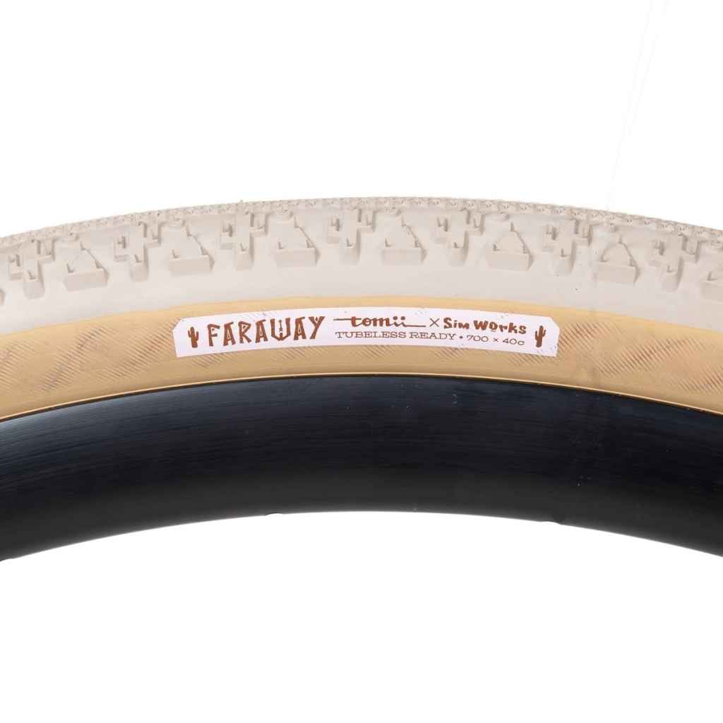 SIM WORKS* × TOMII CYCLES faraway tire (sand beige) - BLUE LUG