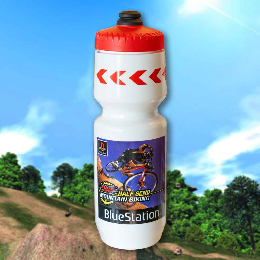 BLUE LUG* half send MTB bottle (white) - BLUE LUG ONLINE STORE