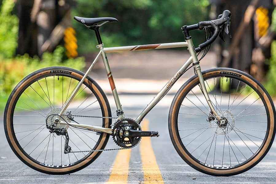 ALL-CITY* space horse disc frame set (champagne) - BLUE LUG