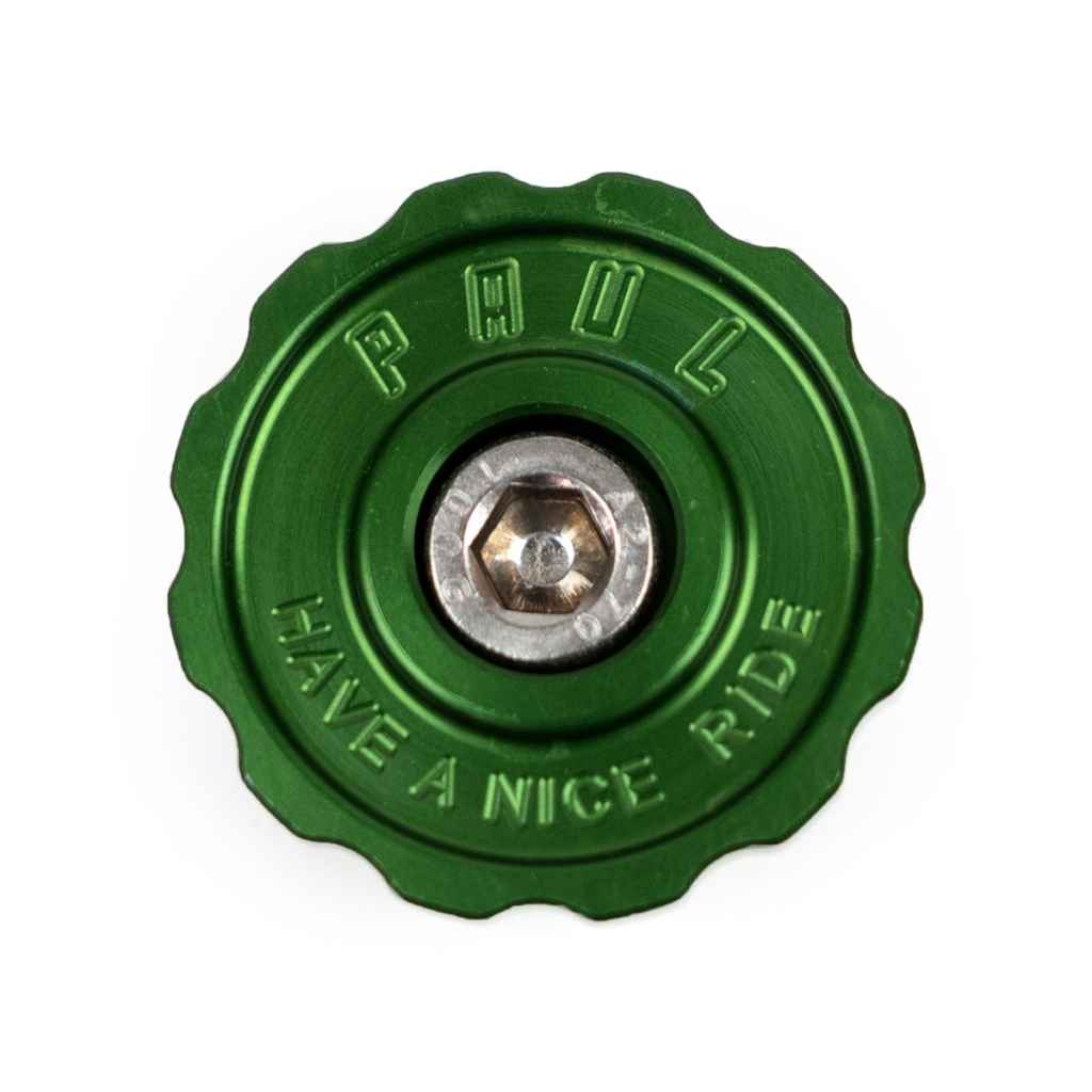 PAUL* klamper stem top cap (green) - BLUE LUG ONLINE STORE