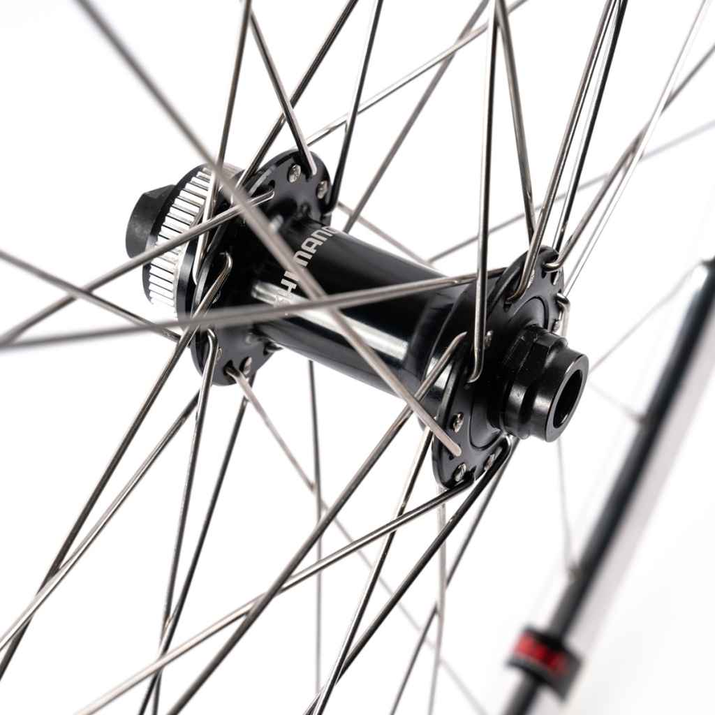 VELOCITY* aileron thru-axle disc wheel 700c (polish) - BLUE