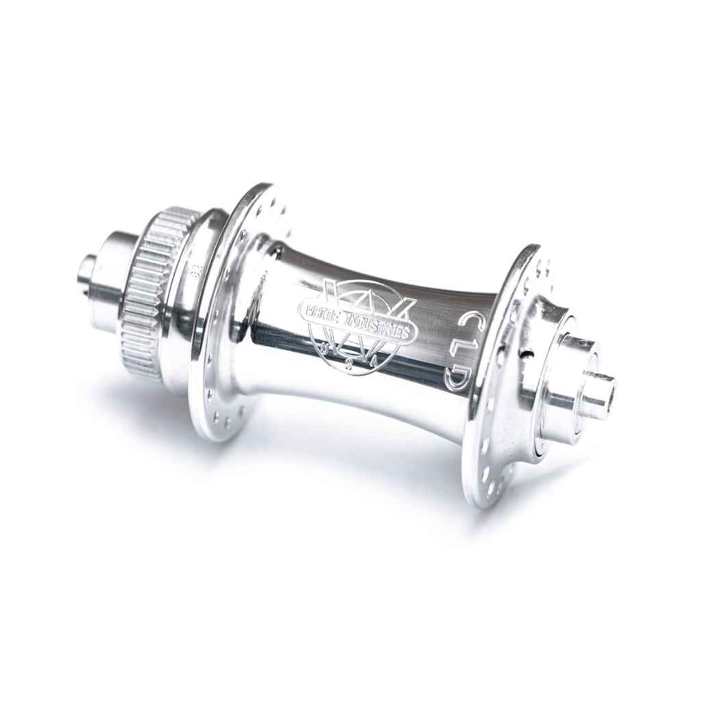 WHITE INDUSTRIES* CLD QR/15TA disc hub front (silver) - BLUE LUG