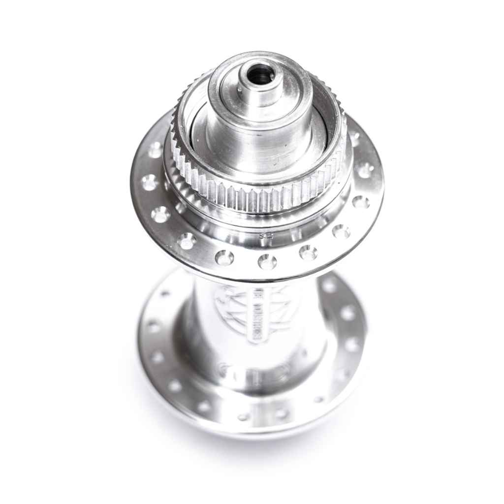 WHITE INDUSTRIES* CLD QR/15TA disc hub front (silver) - BLUE LUG