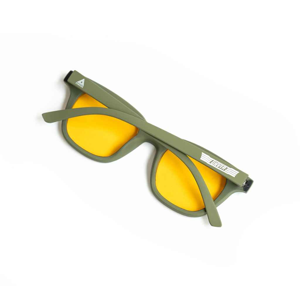 UNVER×SUNKAK* type2 sunglasses (kahki/orange) - BLUE LUG