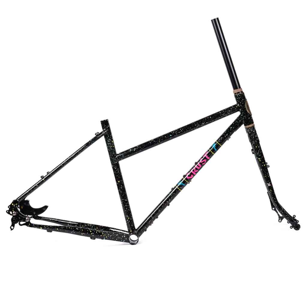 CRUST BIKES evasionフレームセット美品 CRUST BIKES* evasion frame (pastel speckled black/non-boost