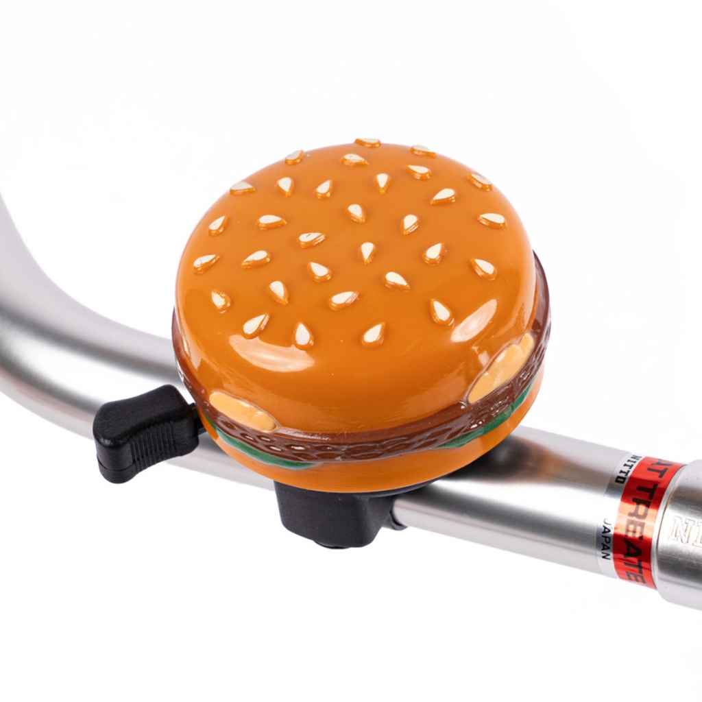 No.649 オーダーマスク　ゲーム　ハンバーガー　ロゴ　自転車　ハンドメイド BLUE LUG* funny bell (hamburger) - BLUE LUG ONLINE STORE