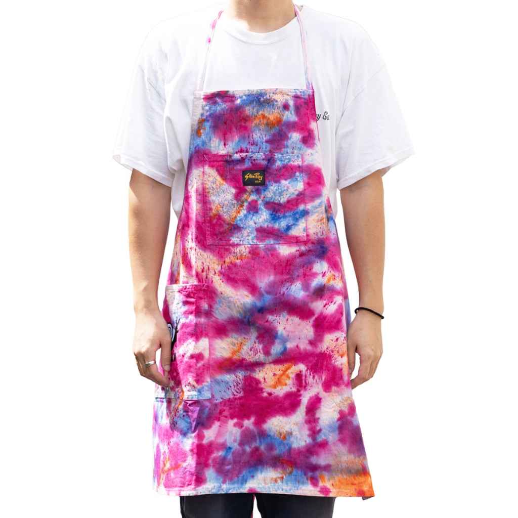 REALM* hand dyed apron (southern sunset) - BLUE LUG ONLINE STORE