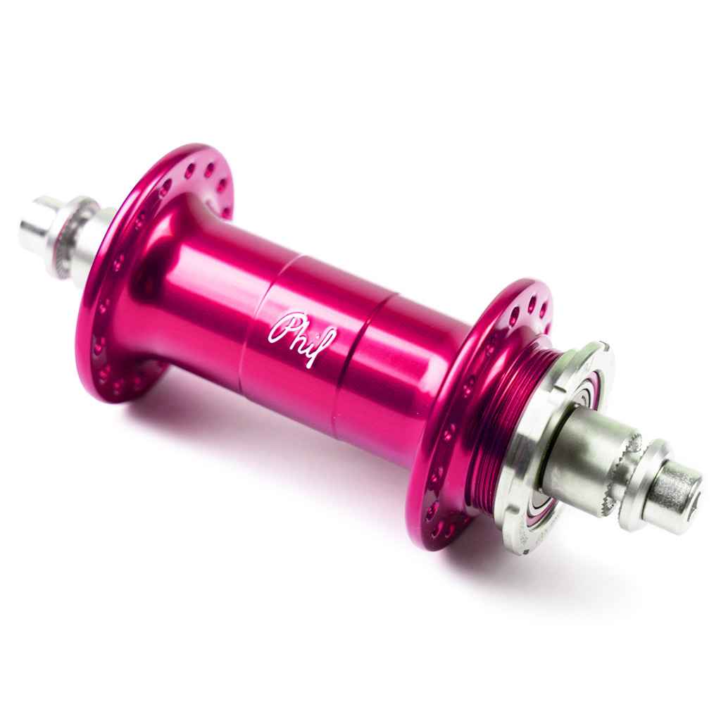 PHILWOOD* low flange track hub rear (pink) - BLUE LUG ONLINE