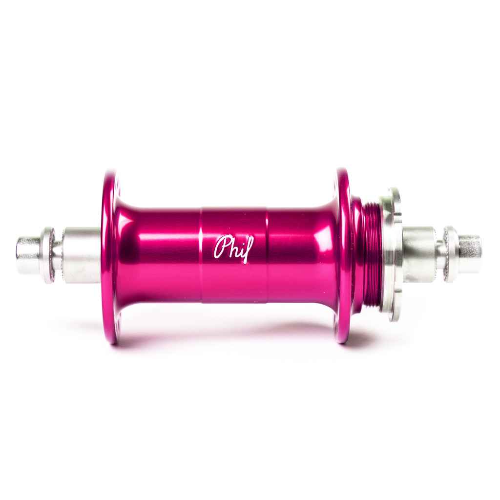 PHILWOOD* low flange track hub rear (pink) - BLUE LUG ONLINE