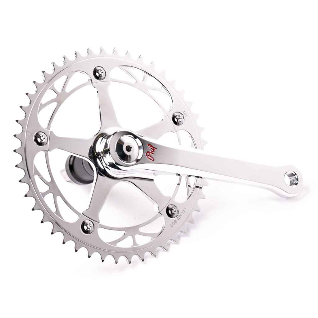PHILWOOD* track crank set (polish) - BLUE LUG ONLINE STORE