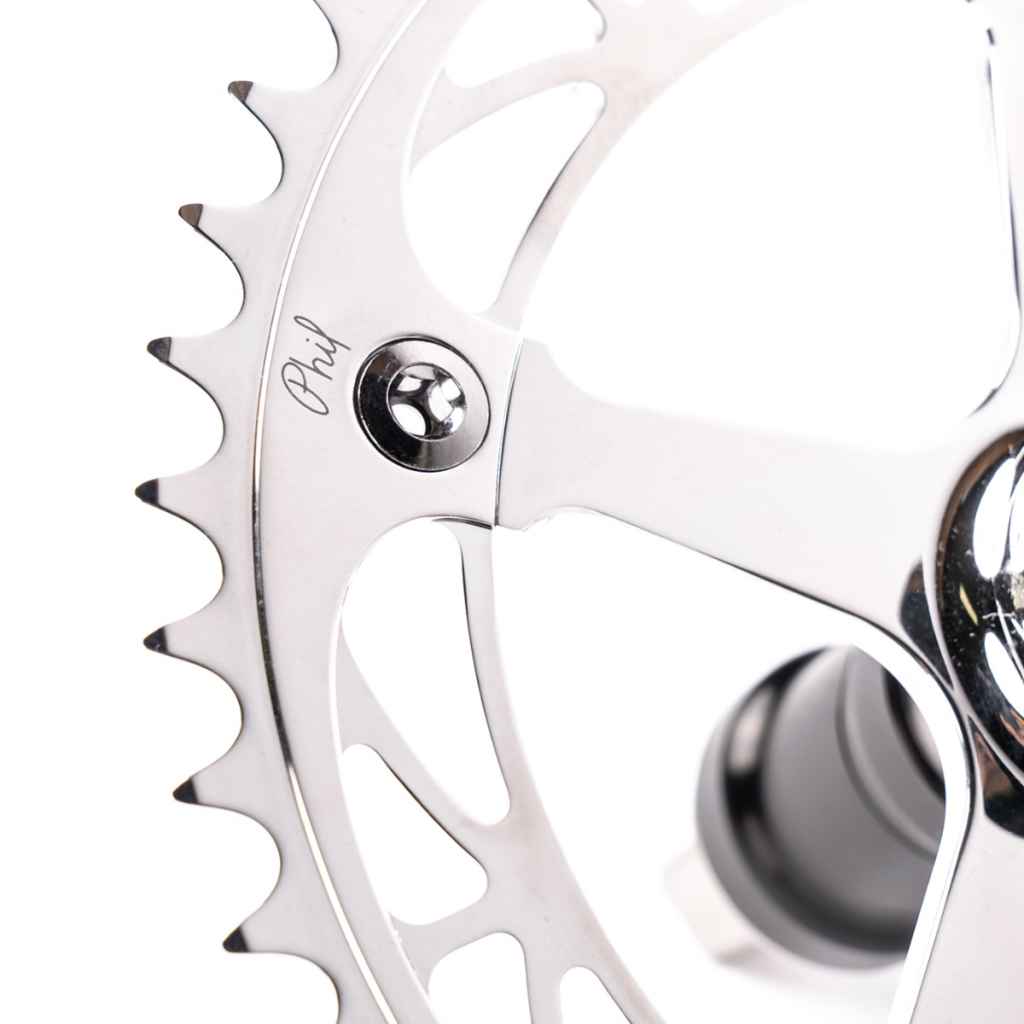 PHILWOOD* track crank set (polish) - BLUE LUG ONLINE STORE