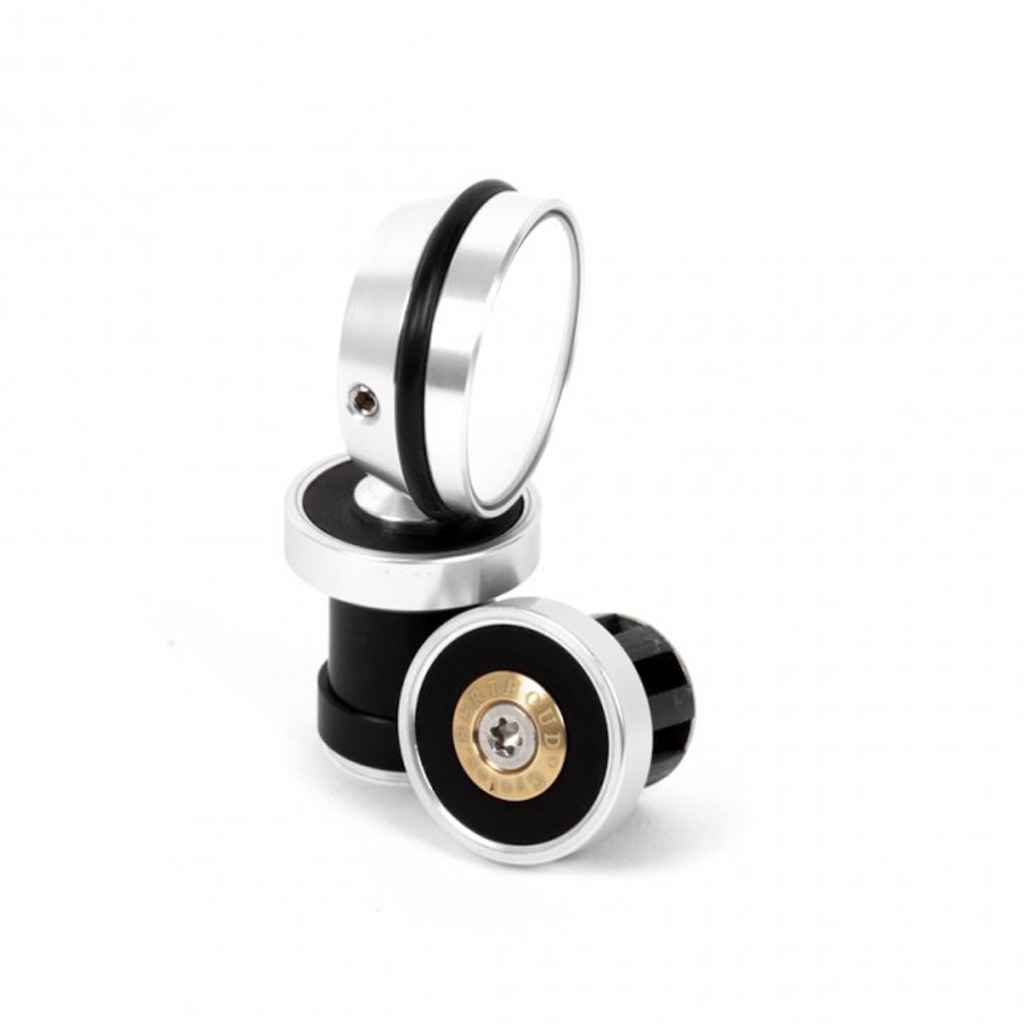 BERTHOUD ベルソー bar-end mirror バーエンドミラー BERTHOUD* bar-end mirror and matching plug (silver) - BLUE