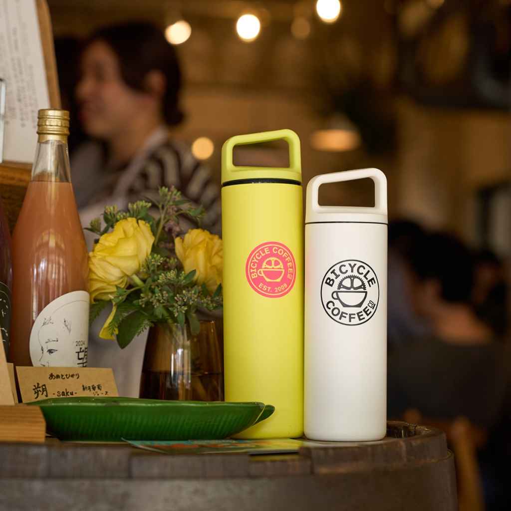 BICYCLE COFFEE* wide mouth 16oz (black) - BLUE LUG ONLINE STORE