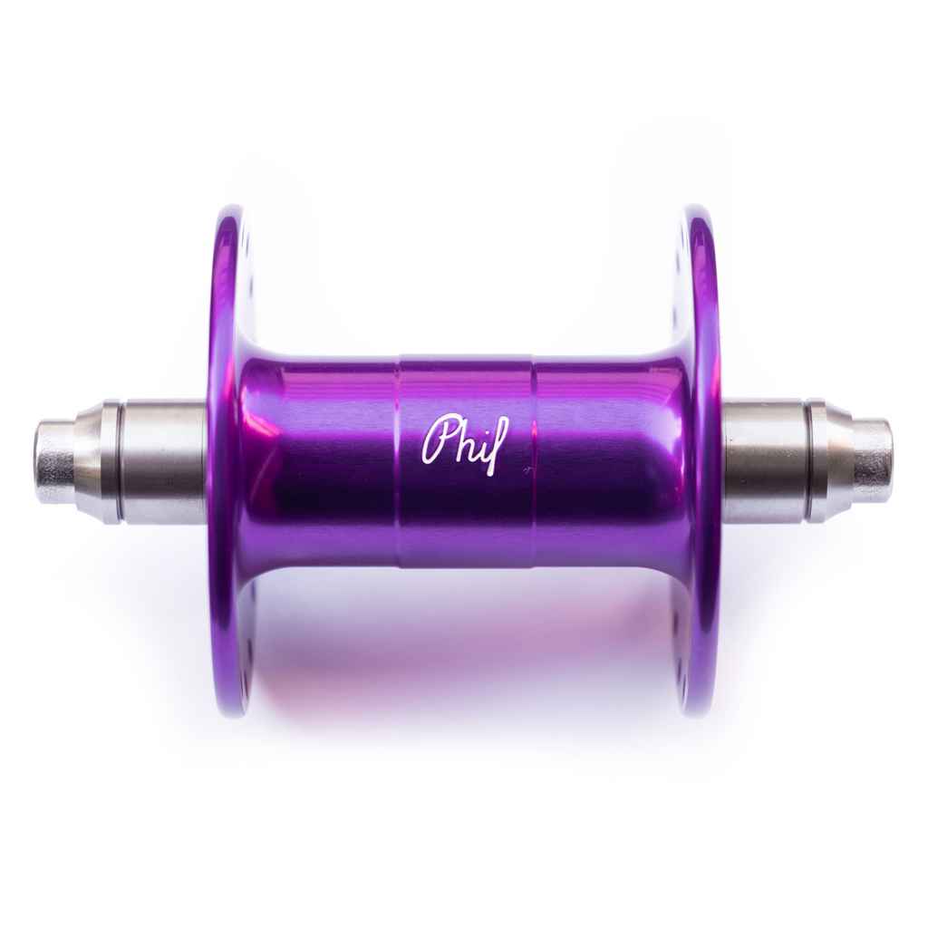 PHILWOOD* high flange track hub front (purple) - BLUE LUG ONLINE STORE