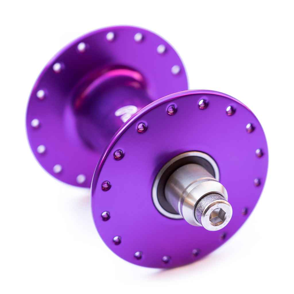 PHILWOOD* high flange track hub front (purple) - BLUE LUG ONLINE STORE