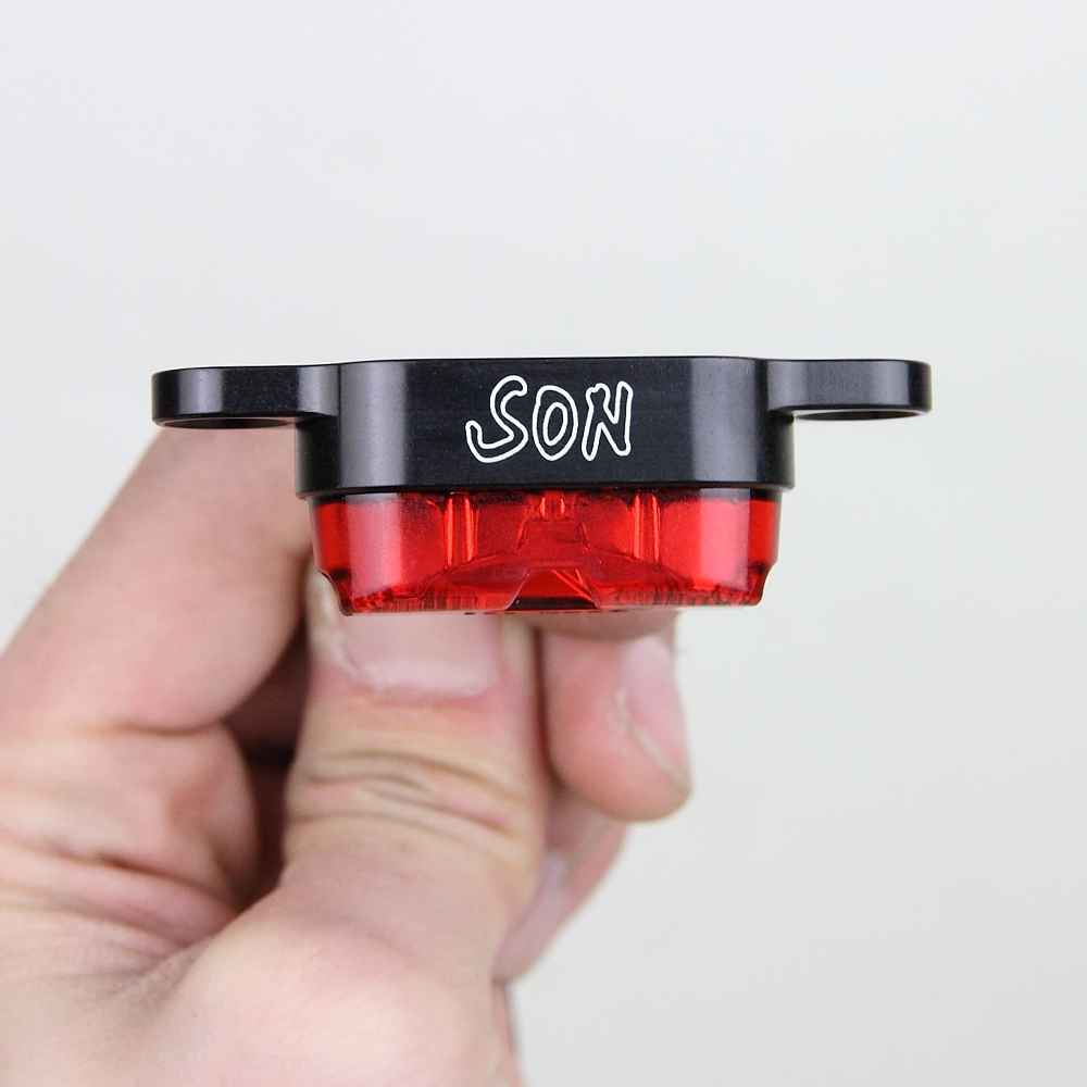 SON NABENDYNAMO* rear light rack mount (black) - BLUE LUG