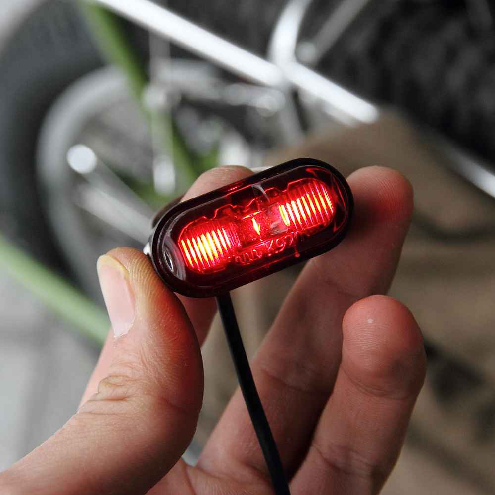 SON NABENDYNAMO* rear light seatpost mount (black) - BLUE