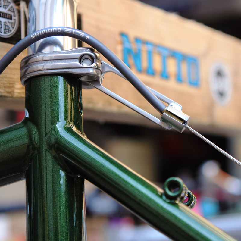 NITTO* brake cable hanger (silver) - BLUE LUG ONLINE STORE